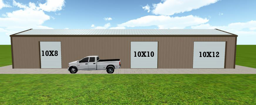 OVERHEAD DOOR GARAGE DOOR METAL DOOR 8 FT WIDE
