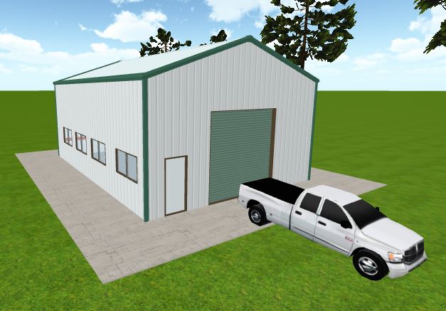OVERHEAD DOOR GARAGE DOOR METAL DOOR 8 FT WIDE