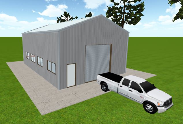 OVERHEAD DOOR GARAGE DOOR METAL DOOR 8 FT WIDE