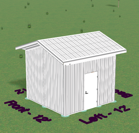 Pole Barn in galvalume