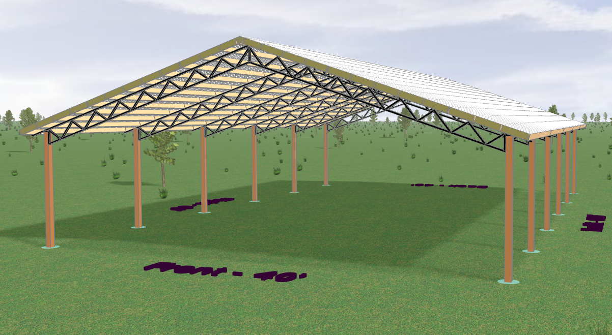 40 x 60 pole barn kit with galvalume roof