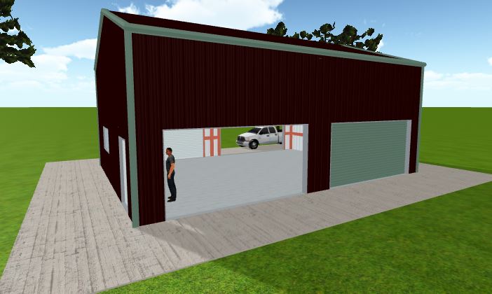 OVERHEAD DOOR GARAGE DOOR METAL DOOR 8 FT WIDE