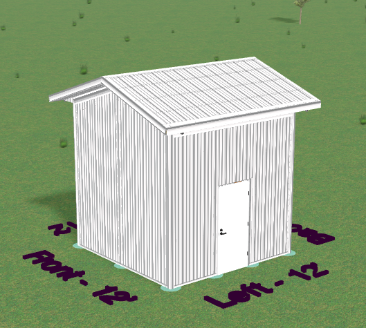 8x8x12 pole barn