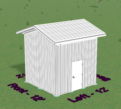 8x8x12 pole barn