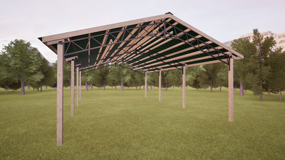 24' x 36' Open Pole Barn Kit