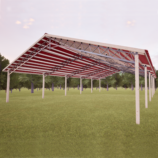 40' x 60' Open Pole Barn Kit