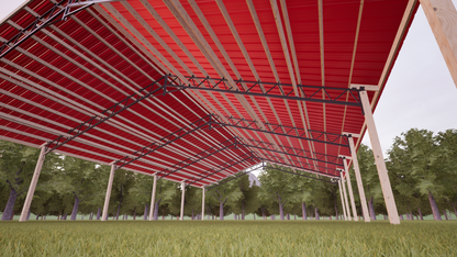 40' x 60' Open Pole Barn Kit