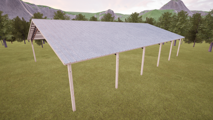 40' x 60' Open Pole Barn Kit