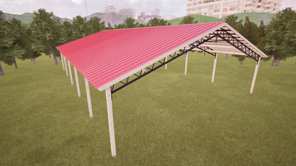 40' x 60' Open Pole Barn Kit