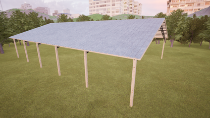 40' x 60' Open Pole Barn Kit