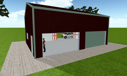 OVERHEAD DOOR GARAGE DOOR METAL DOOR 8 FT WIDE