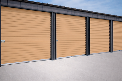 Overhead Doors | Garage Door - Storage Doors | Commercial roll up door in a desert tan color