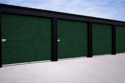 Overhead Doors | Garage Door - Commercial roll up door in a forest green color