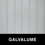 24 Gauge Galvalume Standing Seam Metal Panels - Rolled Metal for Roof, Walls, Wainscot and More!