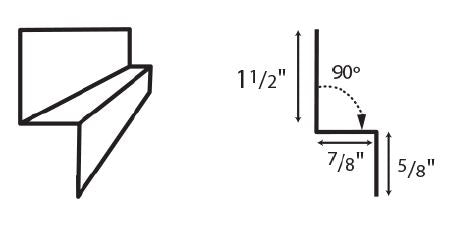 Double Angle Trim, Metal Trim & Flashing  Choice of 21 Vibrant Colors!