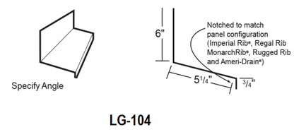 Notched Endwall Flashing