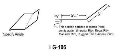 Notched Lower Gambrel Flashing