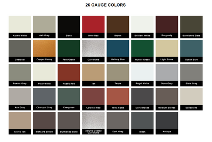 26Ga Painted Standing Seam Metal Panels