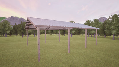24' x 36' Open Pole Barn Kit